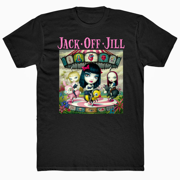 Jack Off Jill - Clear Hearts Grey Flowers v2