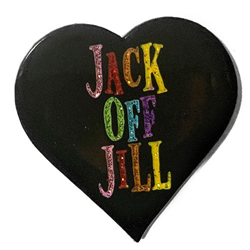 OG Heart - Glitter Rainbow  - Pin v2