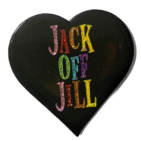 OG Heart - Glitter Rainbow  - Pin v2